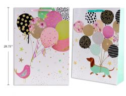 SAC CADEAU JUMBO - BOUQUET DE BALLONS ASST